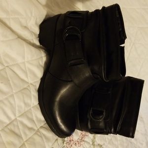Black ankle boots